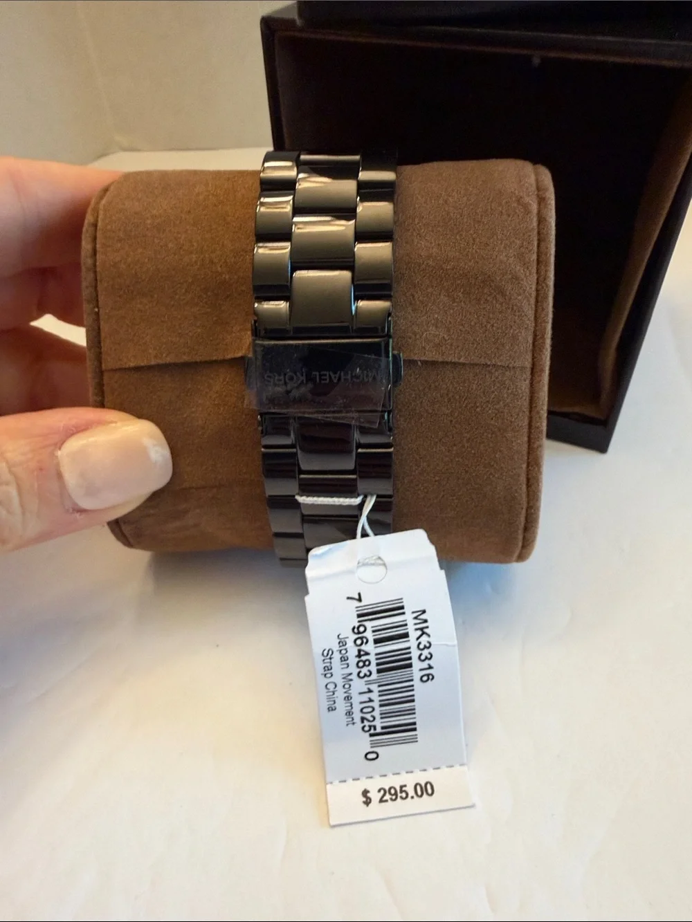 Michael Kors Gunmetal Zebra Crystals Watch